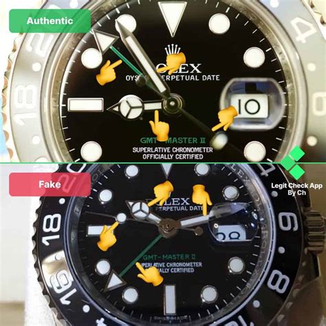 fake rolex gmt vs real|are rolex watches real.